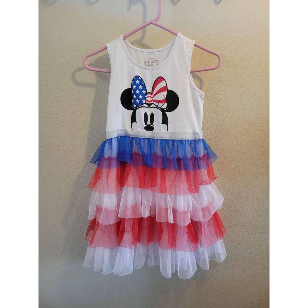 DISNEY MINNIE MOUSE FOURTH OF JULY TUTU DRESS GIRL SIZE XL 14/16